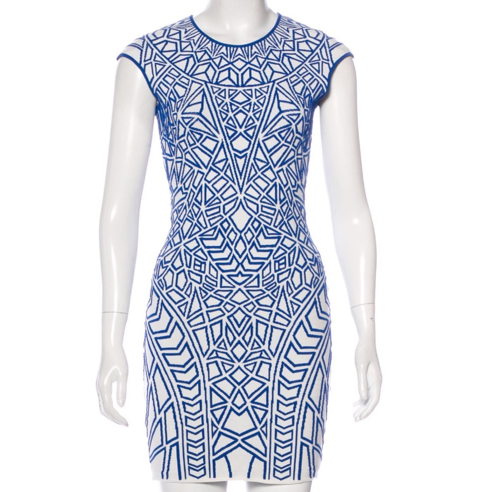 RVN Highlighter Short Sleeve Sheath Dress size S